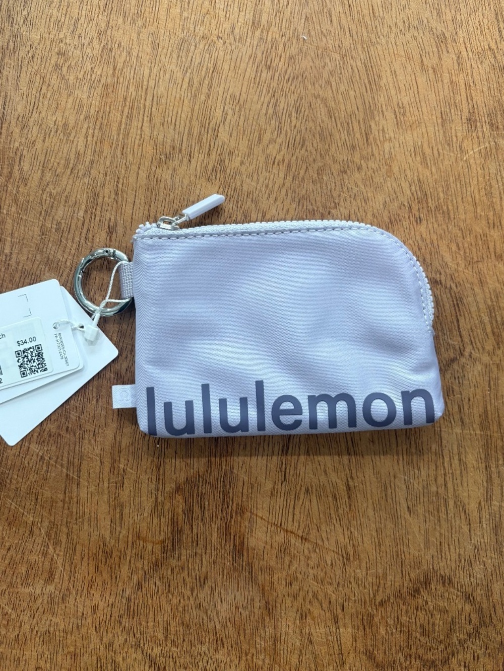 Lululemon Clippable card pouch Faint Lavendar